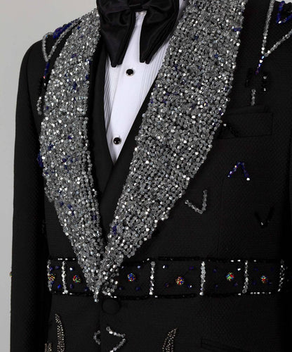 Jewelry Embellishment Black Tuxedo