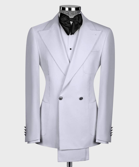 Elegant Stitched Double Breasted Suit