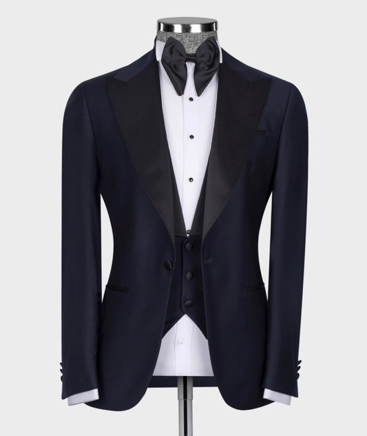 Classic Navy Blue Tuxedo