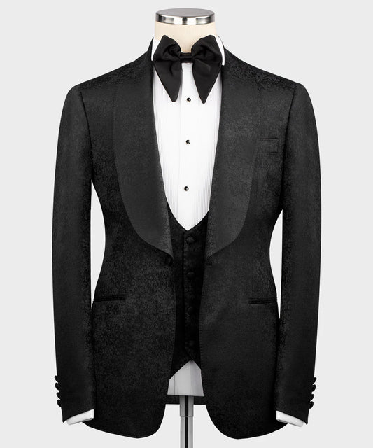 Patterned Black Tuxedo