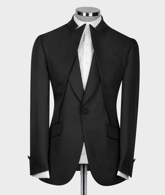 Collar Detail Black Tuxedo