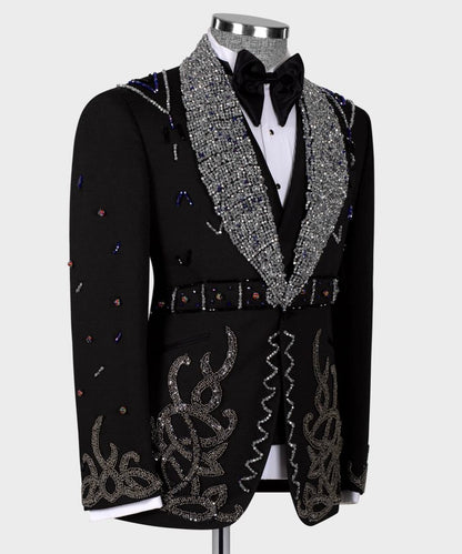 Jewelry Embellishment Black Tuxedo