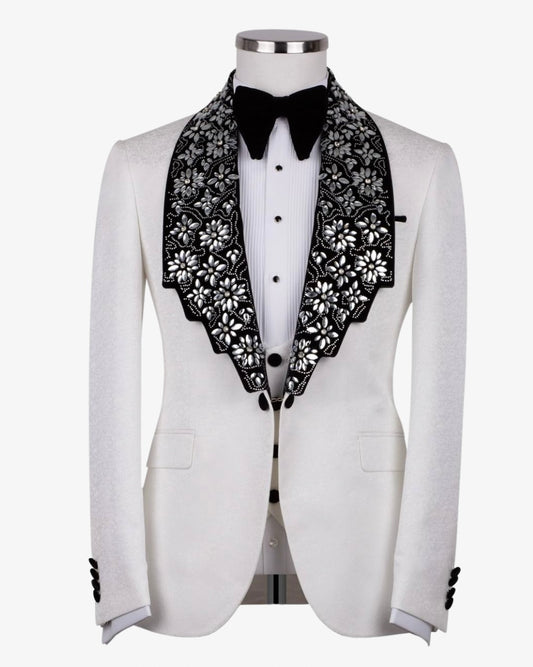 Exclusive Stone Embroidered Tuxedo