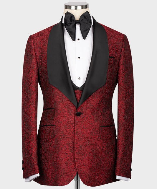 Patterned Red Tuxedo