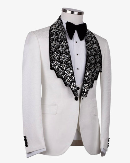 Exclusive Stone Embroidered Tuxedo