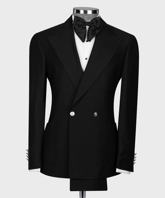 Elegant Stitched Double Breasted Suit