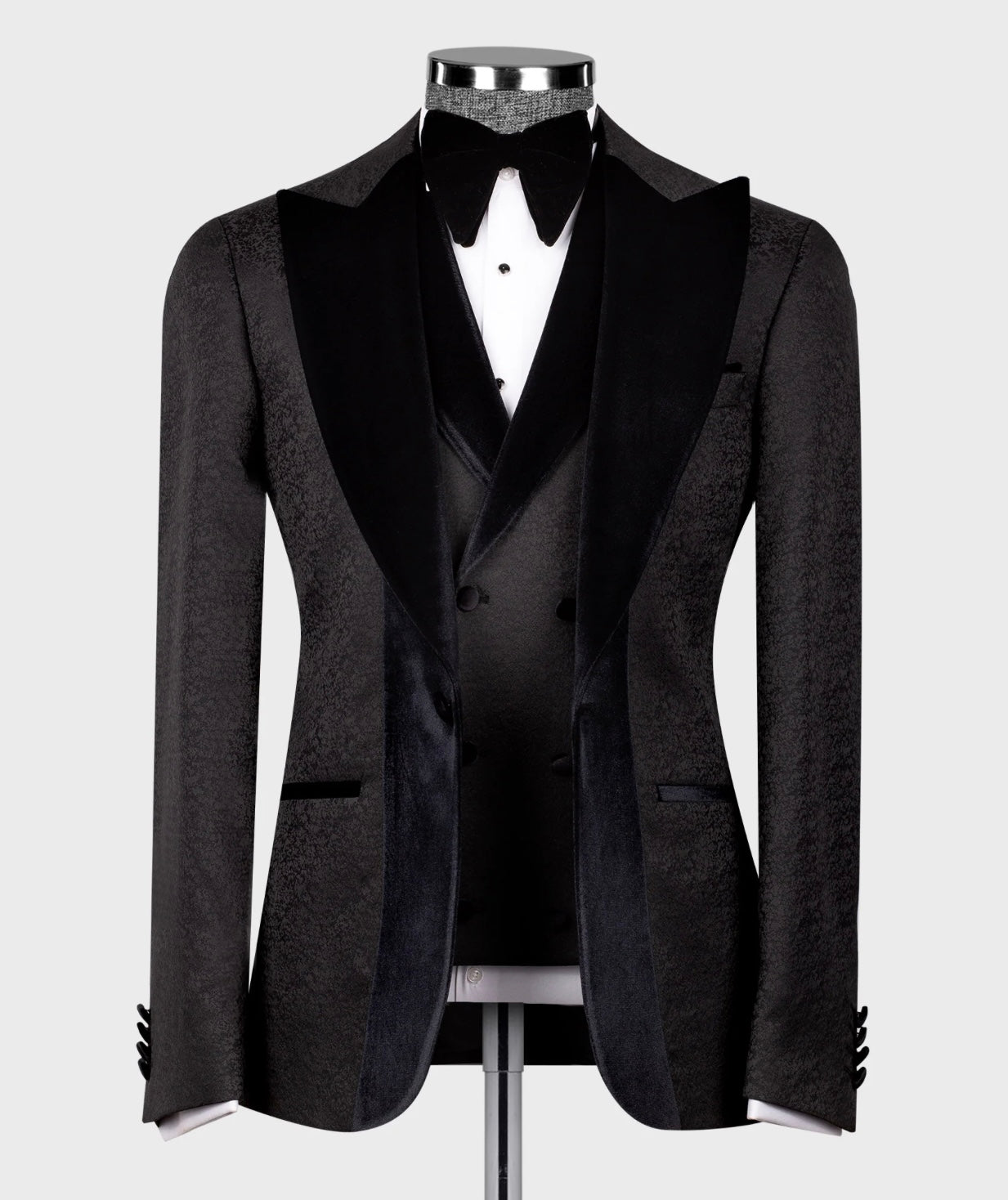 Velvet Lapel Black Tuxedo