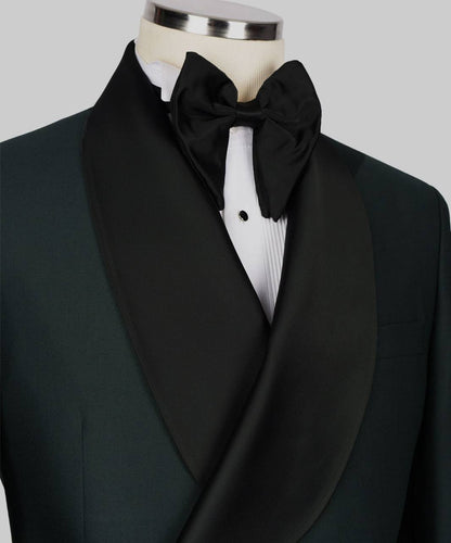 Green Tuxedo With Black Collar